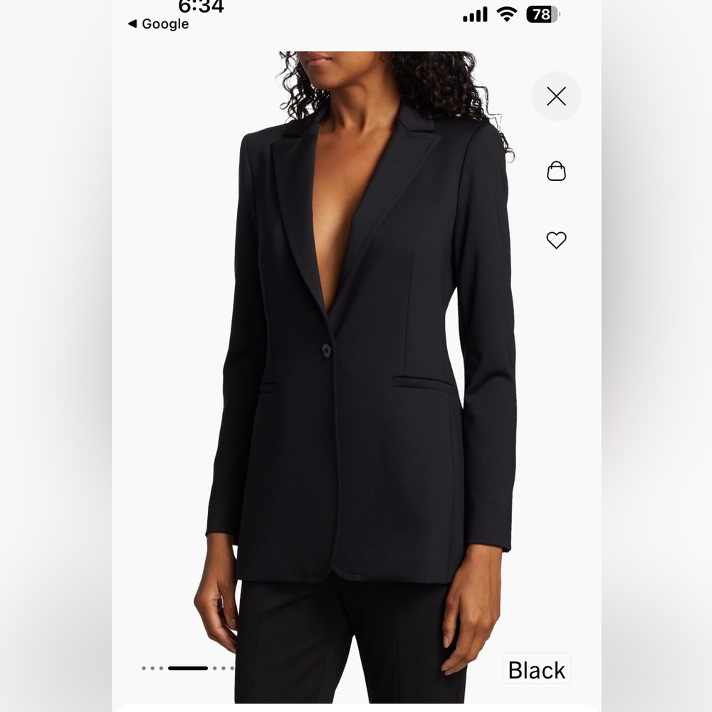 Alice + Olivia Elegant Black Blazer